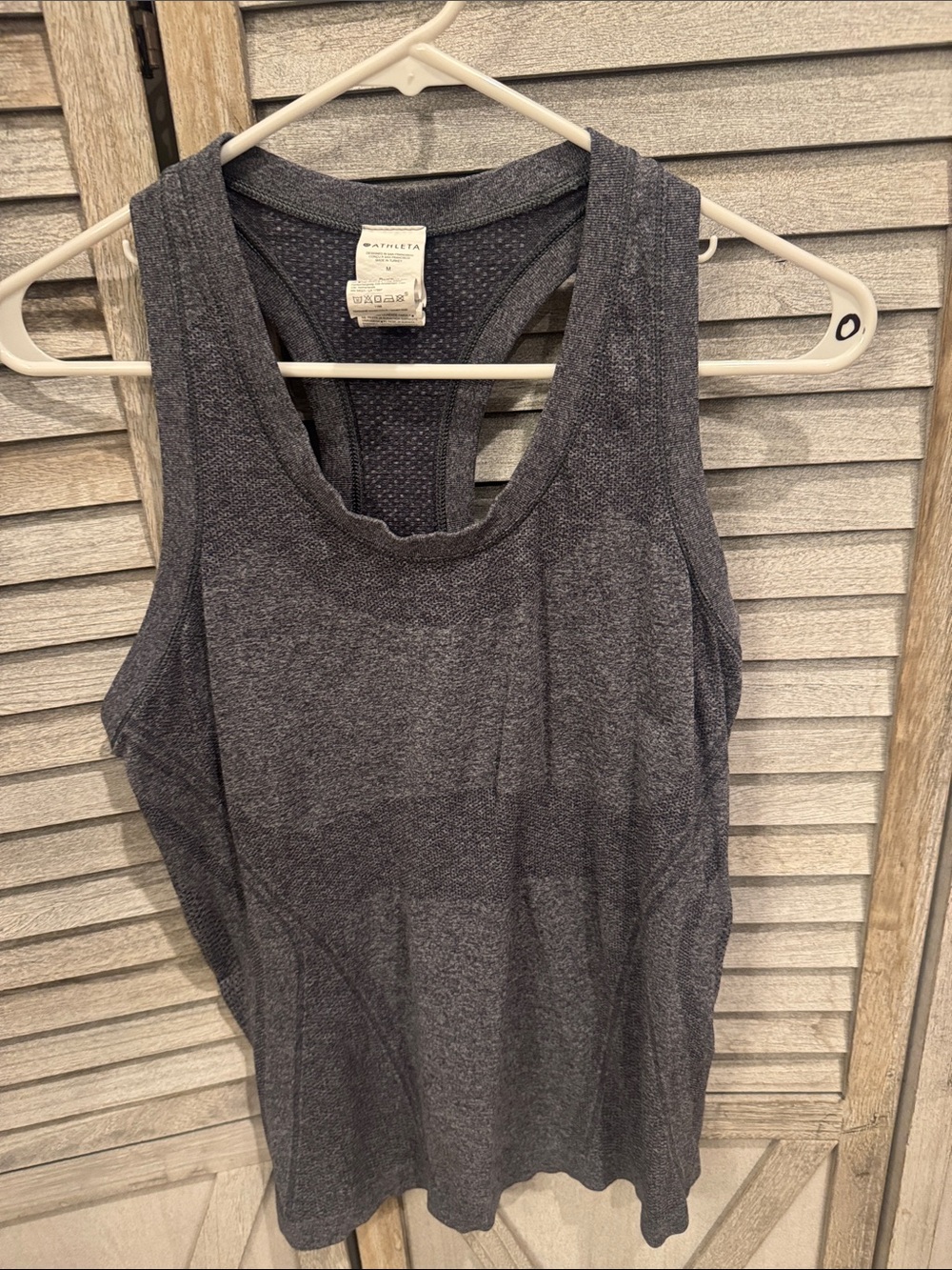 Athleta Dark Gray Racerback Performance Tank